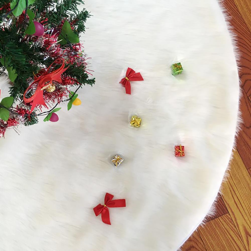 Tree Skirt Soft Comfortable Tree Mat Non Woven Fabric Tree Carpet Christmas Exquisite Visual Effect Tree Skirt Base for Home