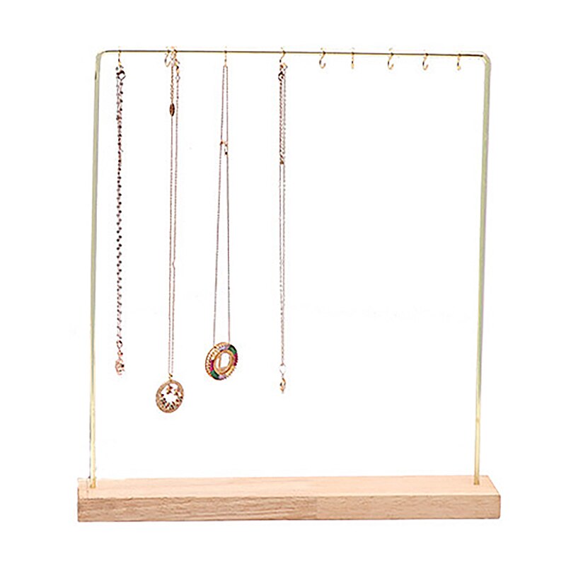 Jewelry Display Stand Holder - Rotating Necklace Pendant Earring Organizer - Metal