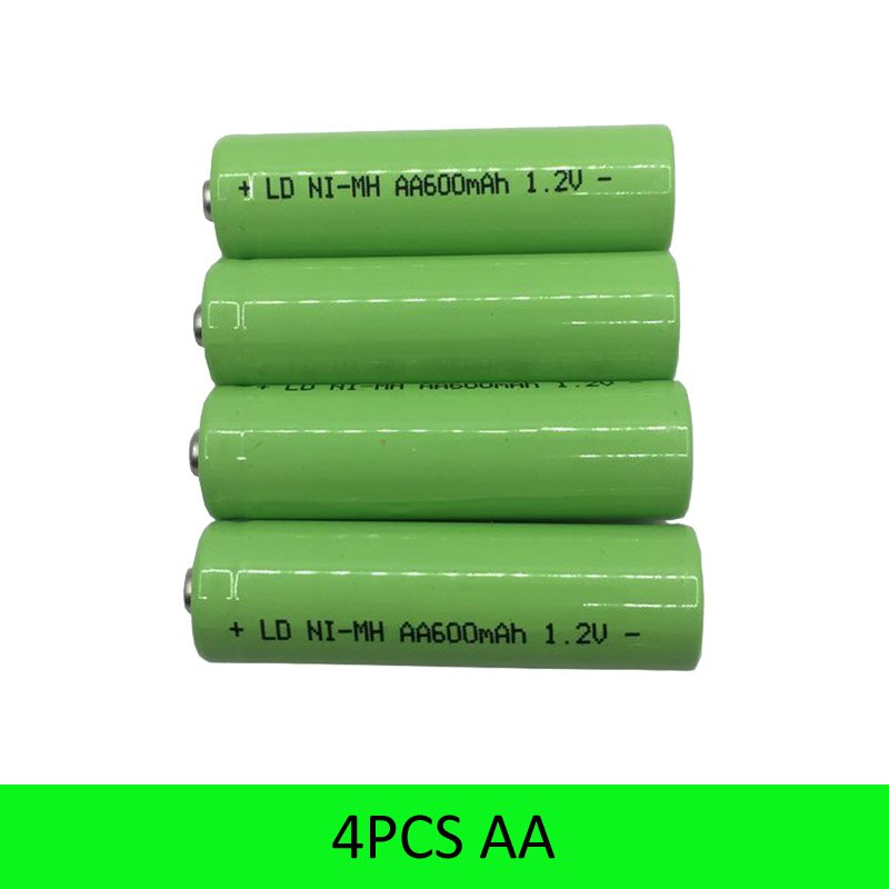 2-16Pcs Originele 1.2V AA Batterij Oplaadbare aa Batterijen 600mah 2A Baterias Mh Ni Mh Oplaadbare batterij voor Zaklamp