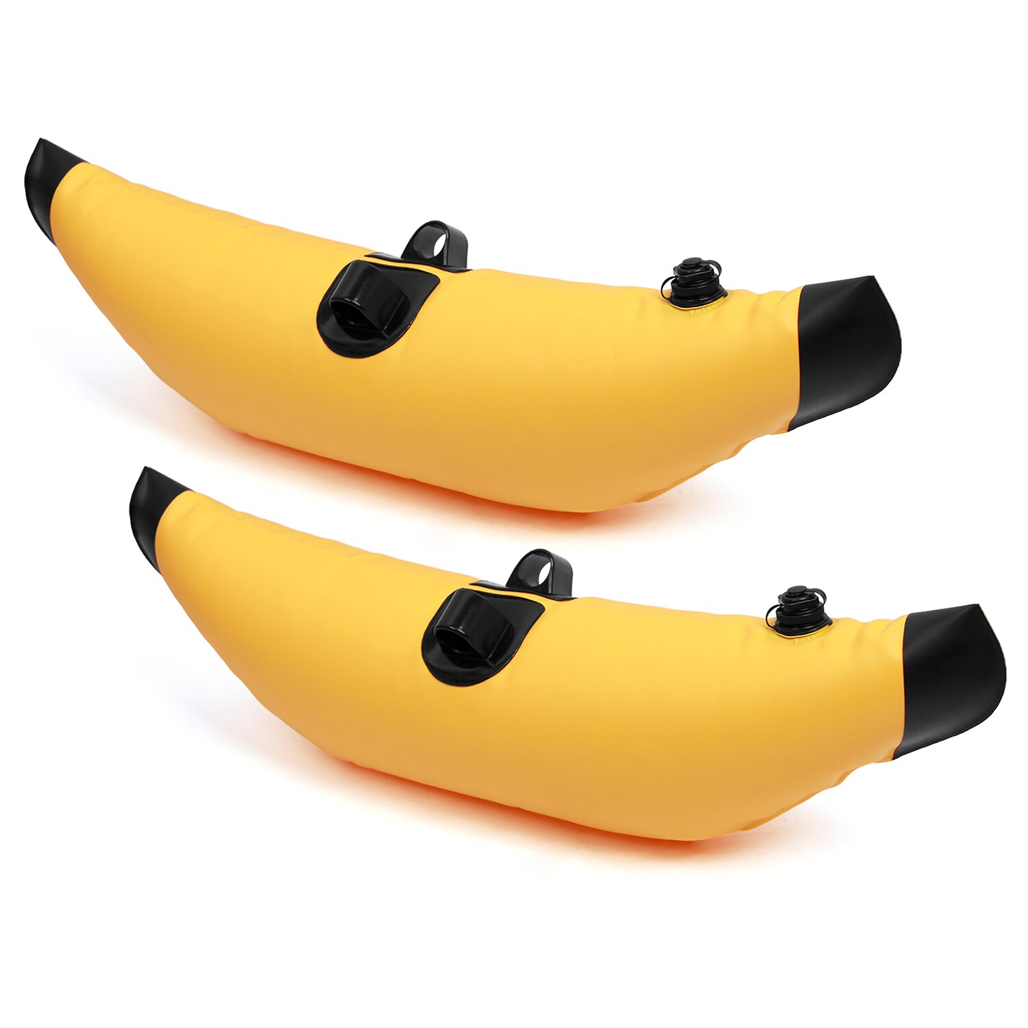 2 stk kajakk pvc oppblåsbare utrigger flyte kajakk båt fiske stående flyte stabilisator system sett: Gul