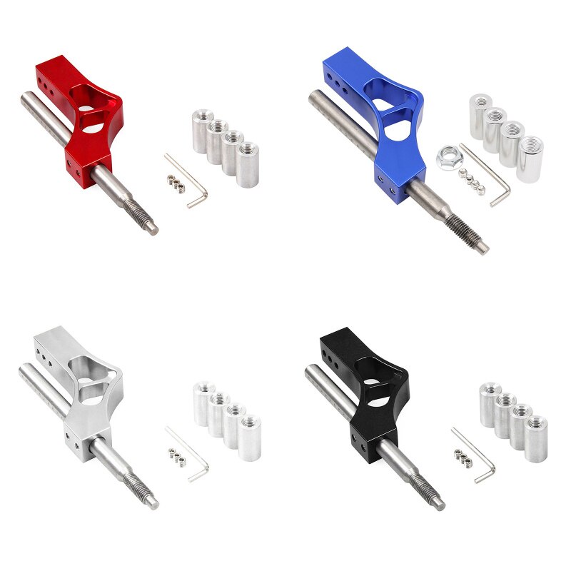 4 Color Aluminum Adjustable Height Lever Car Gear Shift Knob Extender Shifter Extension Single Bend Car Shifter Extender