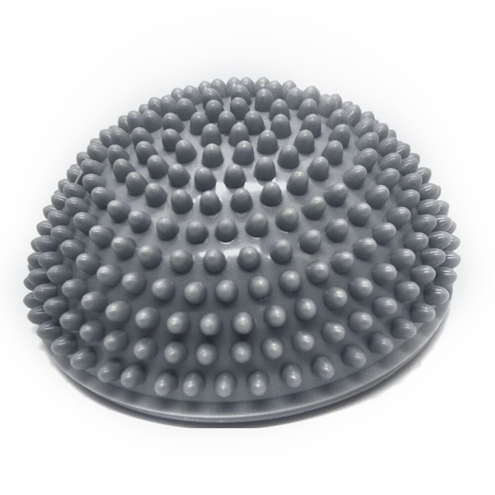 Halve Bol Yoga Ballen Pvc Massage Oefeningen Trainer Balanceren Bal Voor Gym Pilates Sport Fitness MSU88: Gray