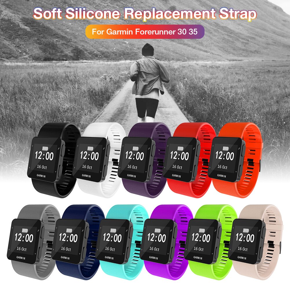 Nyaste för garmin forerunner 35 30 byt ut silikon klockarmband armband & verktyg uk