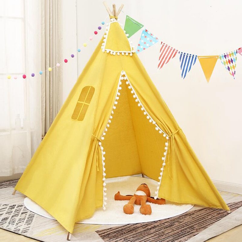 1,3 m/1,6 m Tipi Zelt Für Kinder Tragbare kinder Zelte Tipi Infantil Wigwam Haus Kinder Indoor Outdoor spielen Haus