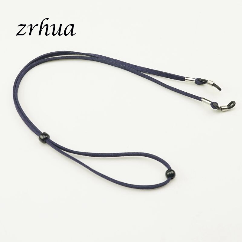 Zrhua briller har på seg holdetråd justerbar solbrillesnor stropp praktisk brilleglass streng lanyard 1pc anti-lost: Mørke blå