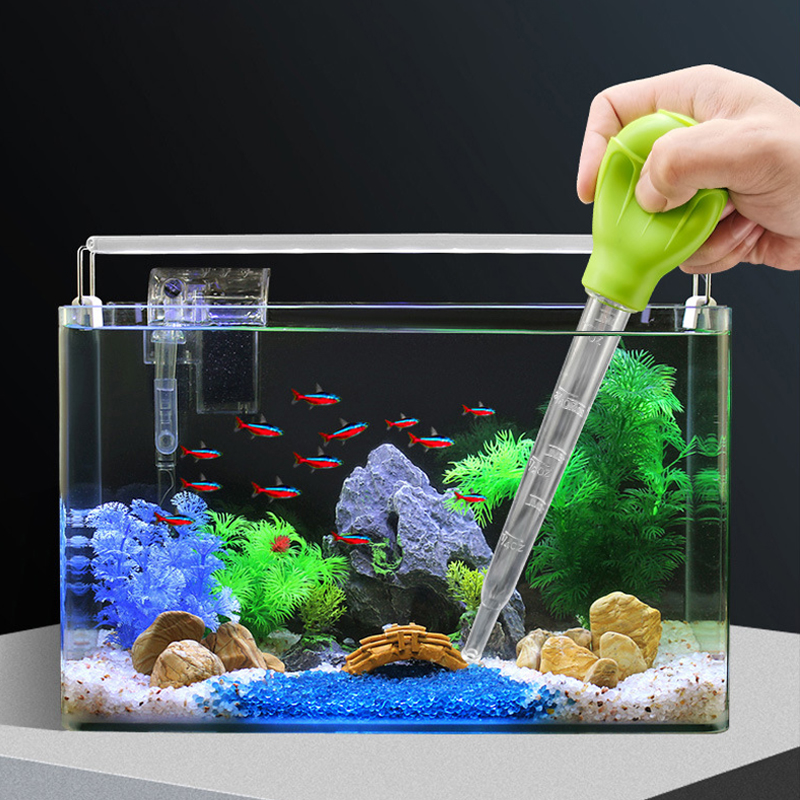 Sifón para acuario, pipetas alargadas, aspiradora para pecera, herramienta de limpieza Simple para cambiador de agua de acuario, 29cm, 54cm, 30ml y 50ml