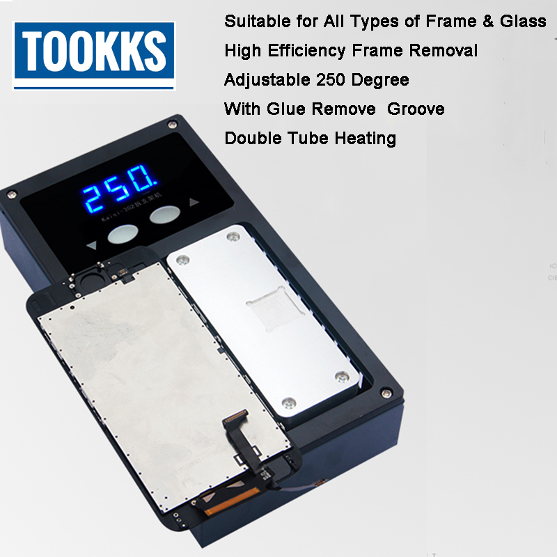 Phone Bezel Frame Separator Middle Frame Separate Heating Plate Machine for iPhone LCD Frame Separate Glue Remove machine
