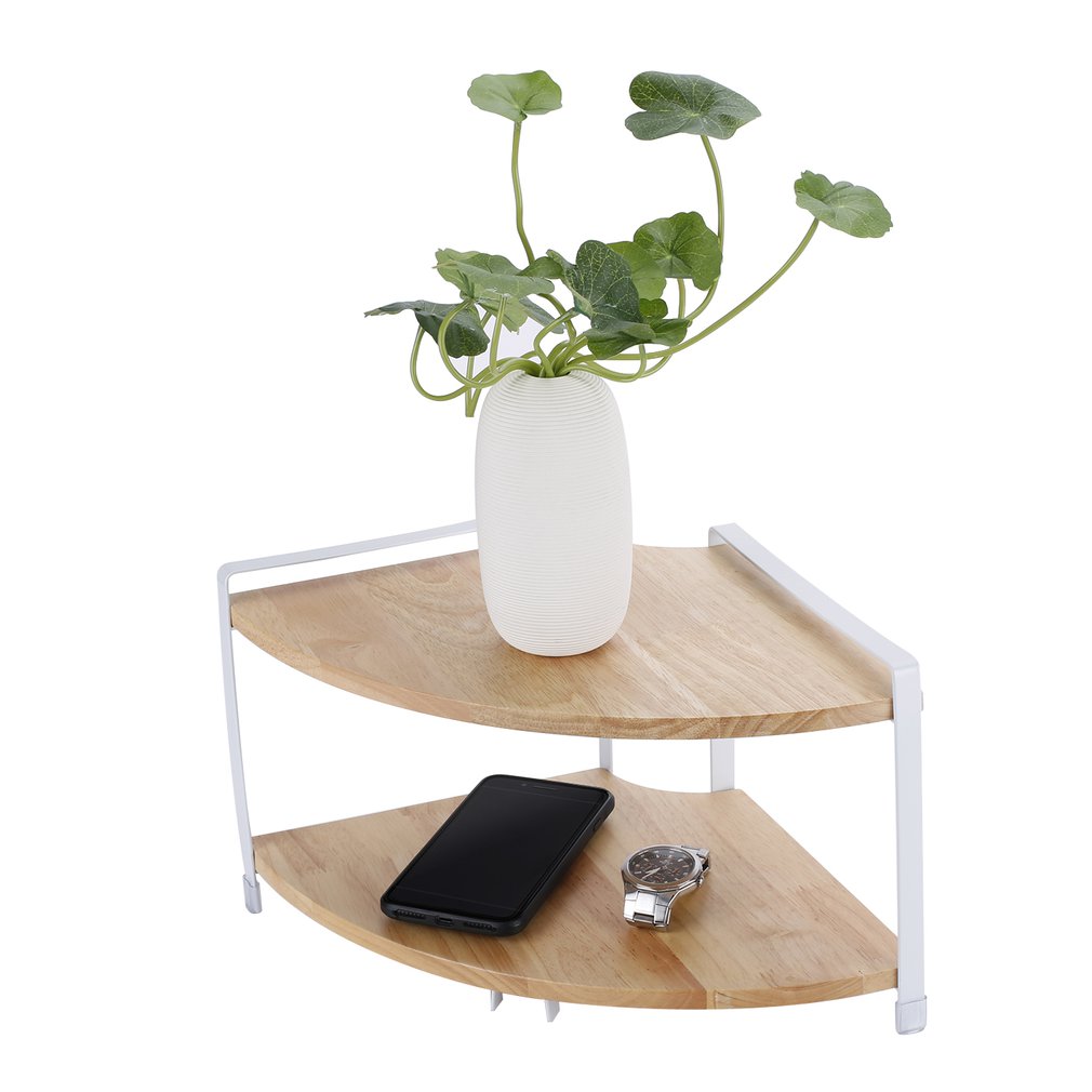 2 Layer Kitchen Solid Wood Stand Fan Shaped Corner... Grandado