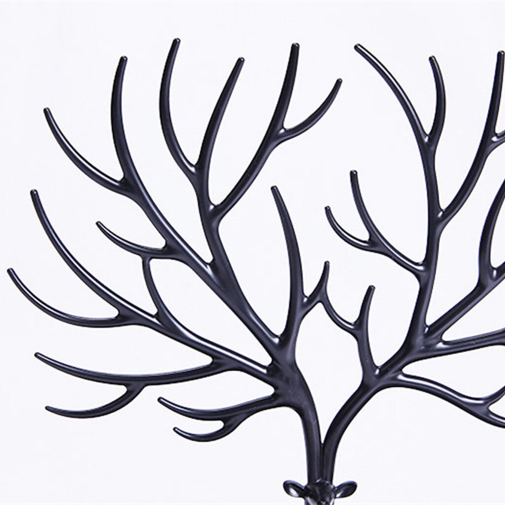 Porte-bijoux en forme de cerf | Collier de boucles d'oreille bague pendentif, Bracelet présentoir à bijoux, plateau de rangement d'arbre, coffret bijoux à compartiments