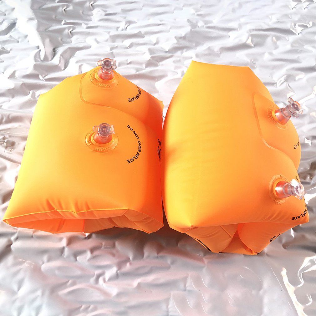 1 paar Kinder Erwachsene Aufblasbare Arm Schwimmen Ringe Rolle-ups Schwimmen Arm Kreis Float Für Erwachsene & Kind Sommer schwimmen Sicherheit Training Ringe