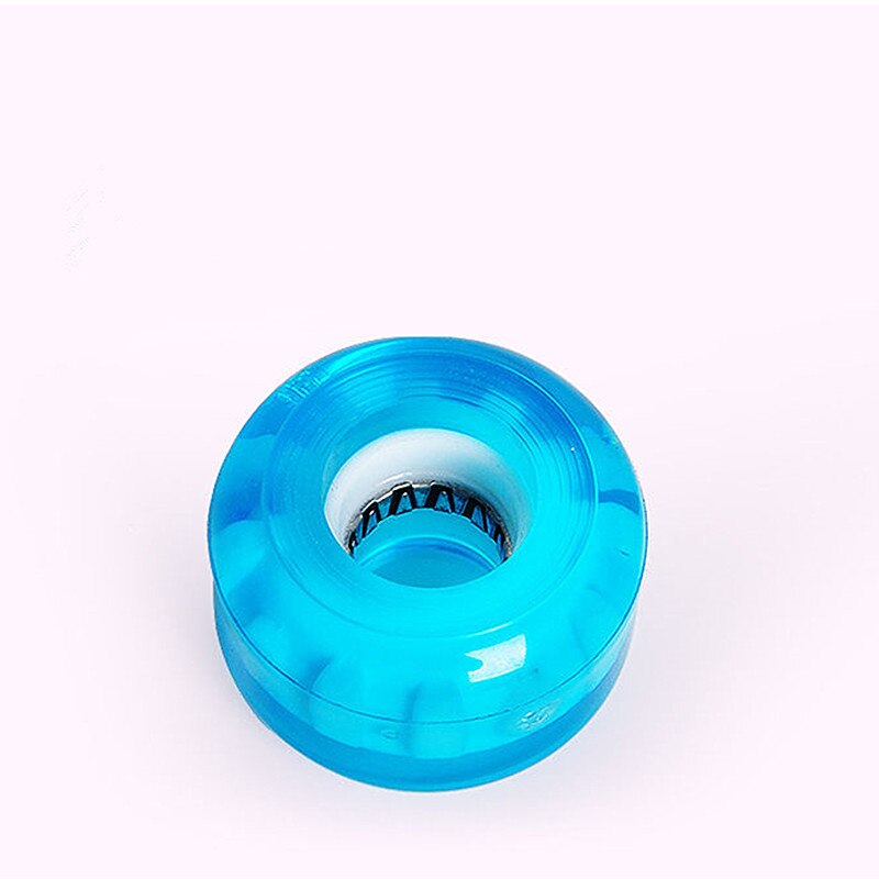 4pcs/set Glow wheel 54mm x 36mm Skate Double warp plate Skateboard Wheels 100A Durable PU Pro Wheels include bearings