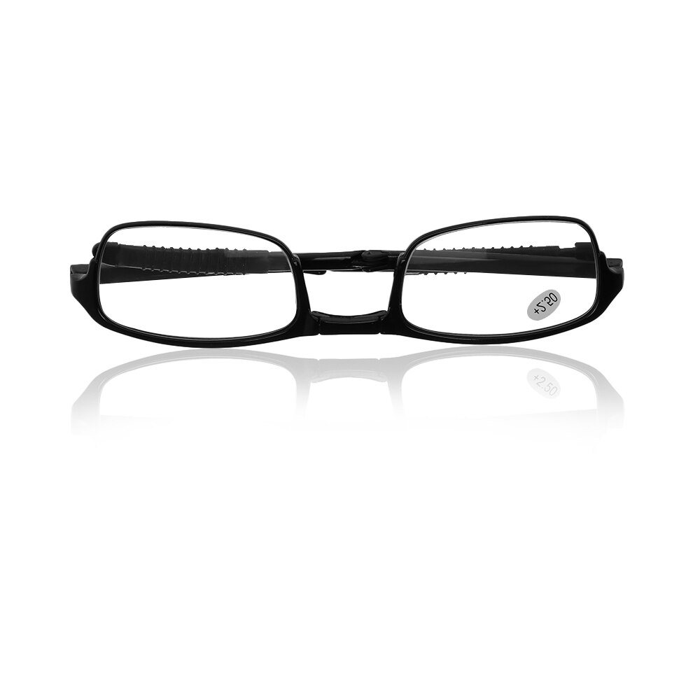 Gafas de lectura plegables con estuche, lentes transparentes TR90 para presbicia, lupa de anteojos, dioptrías + 1,0 ~ + 4,0