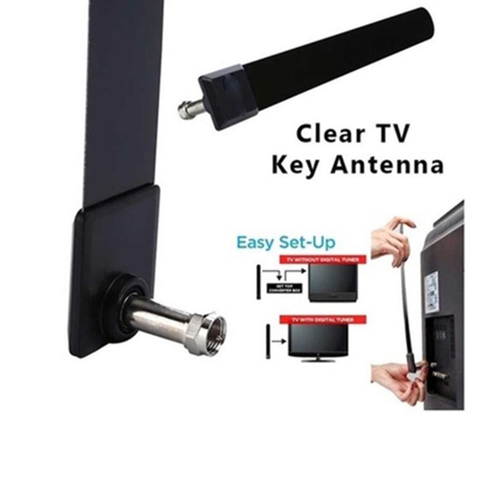 Antenna Digital Aerial Clear Key HDTV Free Stick Indoor Enhancement HD Signal Cable Aerial Ditch For 1080p H8E4