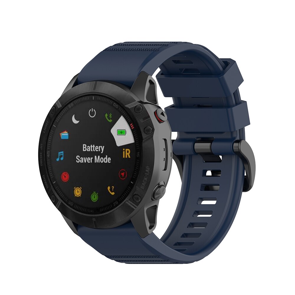 QuickFit 26mm Watch Bands Straps for Garmin Fenix 3 HR 5X Plus 6X Pro Quatix 3 Tactix Bravo Charlie Delta Descent Mk1 Original: Night blue