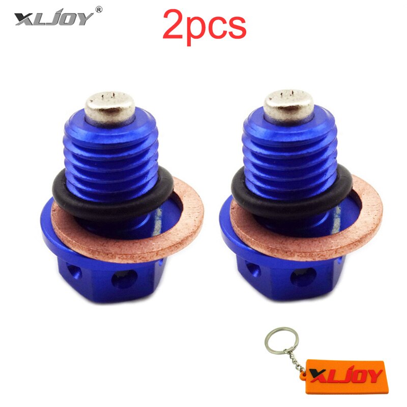 2x Blue Engine Magnetic Oil Drain Bolt Plug For 50cc 90cc 110cc 125cc 140cc 150cc 160cc Lifan YX Zongshen Pit Dirt Bike ATV Quad