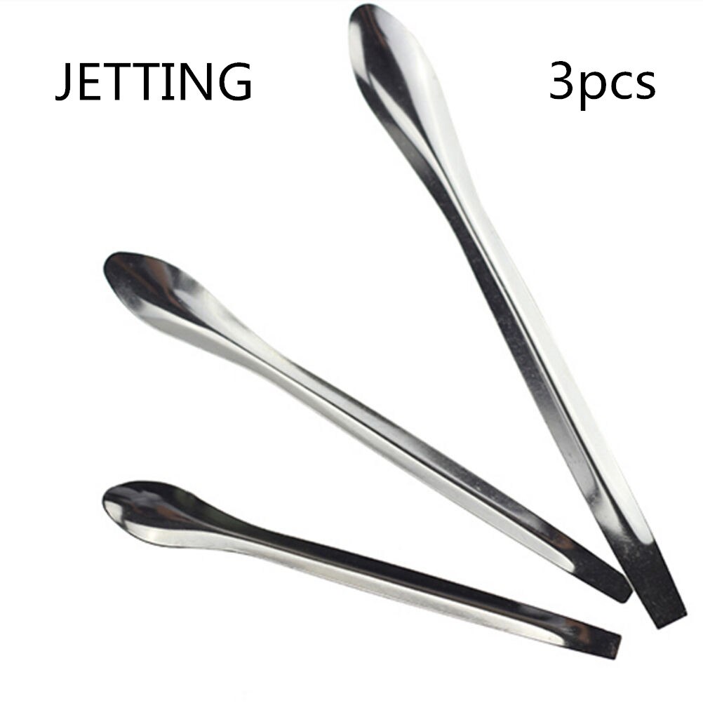 3 pièces/ensemble en acier inoxydable médicinal louche cuillère chimie expérience pharmacie laboratoire utilisation longueur 10/12/14cm matériel: acier inoxydable