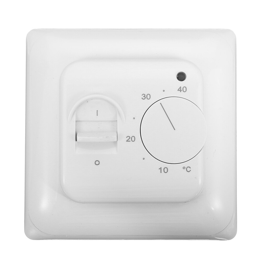 Mechanical Manual Electric Floor Heating Room Temperature Controller Thermostat With Sensor LED Indicator Energy Conservation
