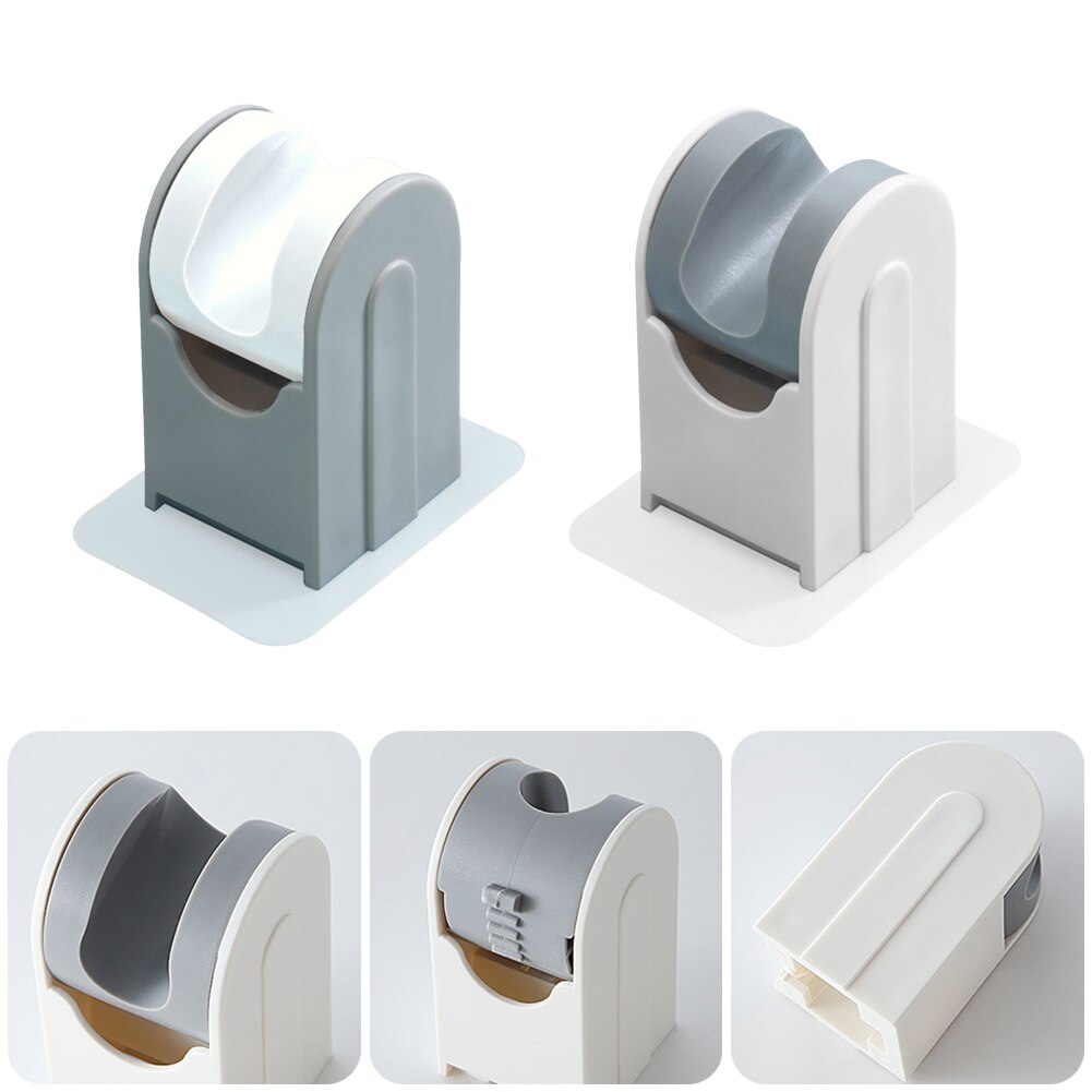 Hand Douchekop Houder Punch Gratis Wandmontage Verstelbare Hand Douchekop Beugel Zelfklevende Badkamer Accessoires