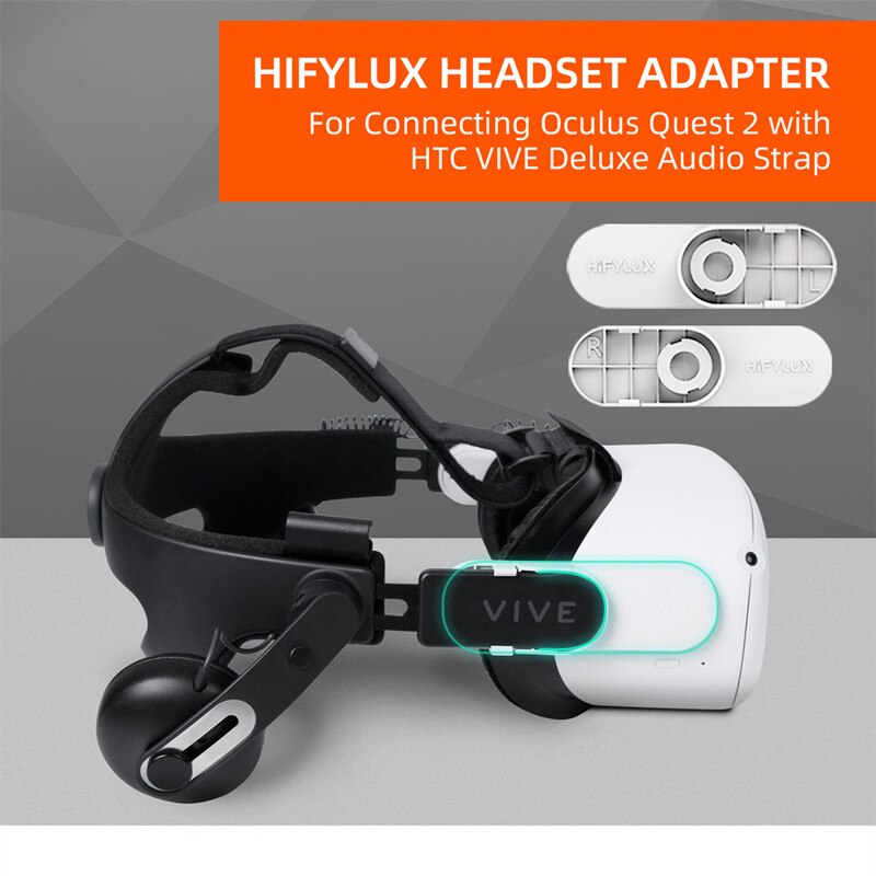 Adaptador de auriculares Oculus Quest 2, Conector de diadema inteligente para HTC VIVE, para Oculus Quest 2, accesorios VR