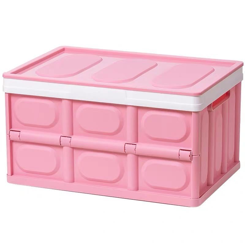 Bil boks oppbevaring bil bagasje boks arrangør bil bak sete bag bil bagasje boks bag bagasje arrangør reise hjem oppbevaringsboks: Rosa