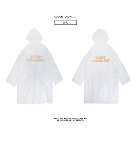 Imperméable transparent à la avec ceinture imperméable Long pour veste imperméable coupe-vent Poncho de pluie en plein air capa de lluvia