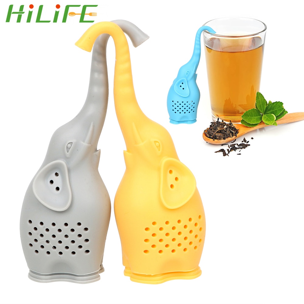 Hilife Theezeefje Filter Leuke Olifant Siliconen Diffuser Theewaar Thee Accessoires Thee Zetgroep
