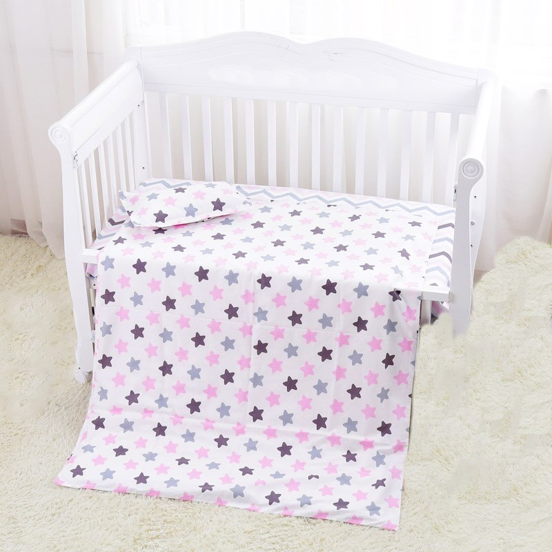 100*130cm baby dynebetræk til piger og drenge bomuldsseng seng tegneserie baby sengetøj dynebetræk uden fyldstof: Mørkegrå