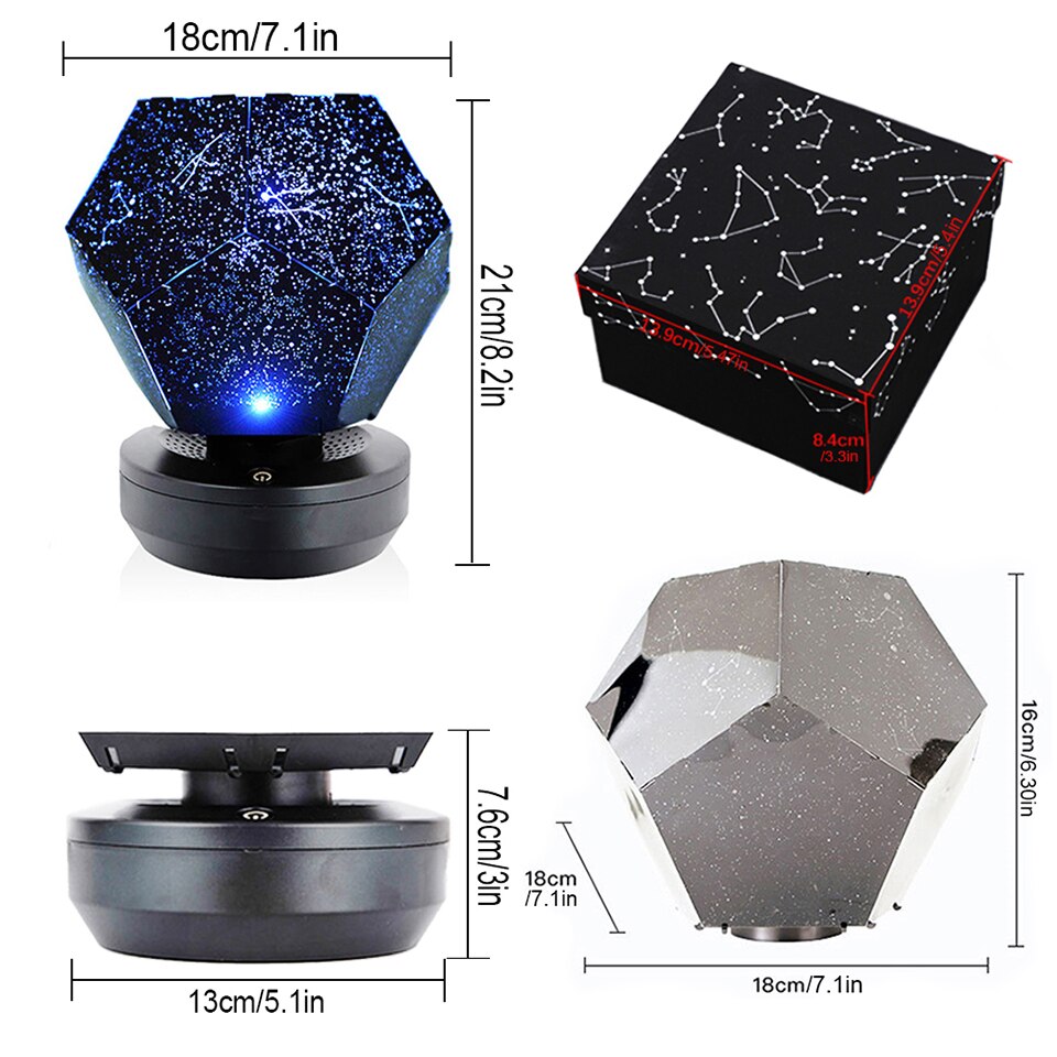 projecteur Cosmos lumière nuit rotatif jouer enfants chambre étoiles saint valentin mariage atmosphère créative lumière USB