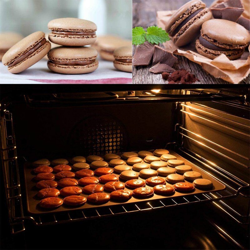 1Pc Macaron Bakken Mat 30-Holte Macaron Siliconen Bakken Pad Non-stick Macaron Bakvorm Keuken Bar dessert Cake Koken Tool