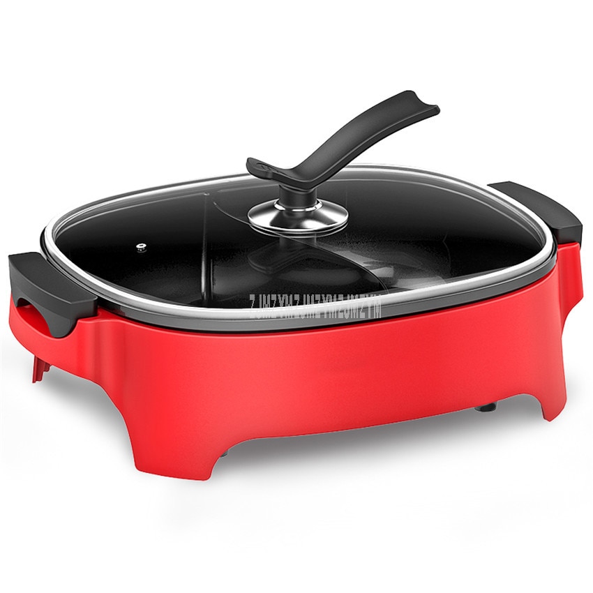 6L Capacity Electric Multi Cooker 2 Flavors Pot Household Non-stick Electric Cooking Machine Multi-purpose Hotpot Cooker