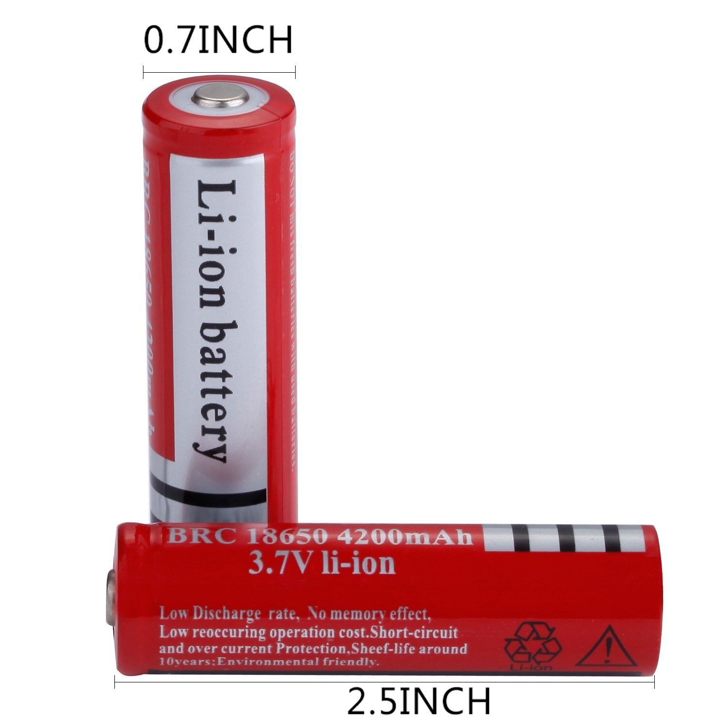 GTF 4 stücke Wiederaufladbare Lithium li-Ion 18650 Batterien 3,7 V 4200mAh Batterie Universal- 18650 16340 Ladegerät uns/EU stecker