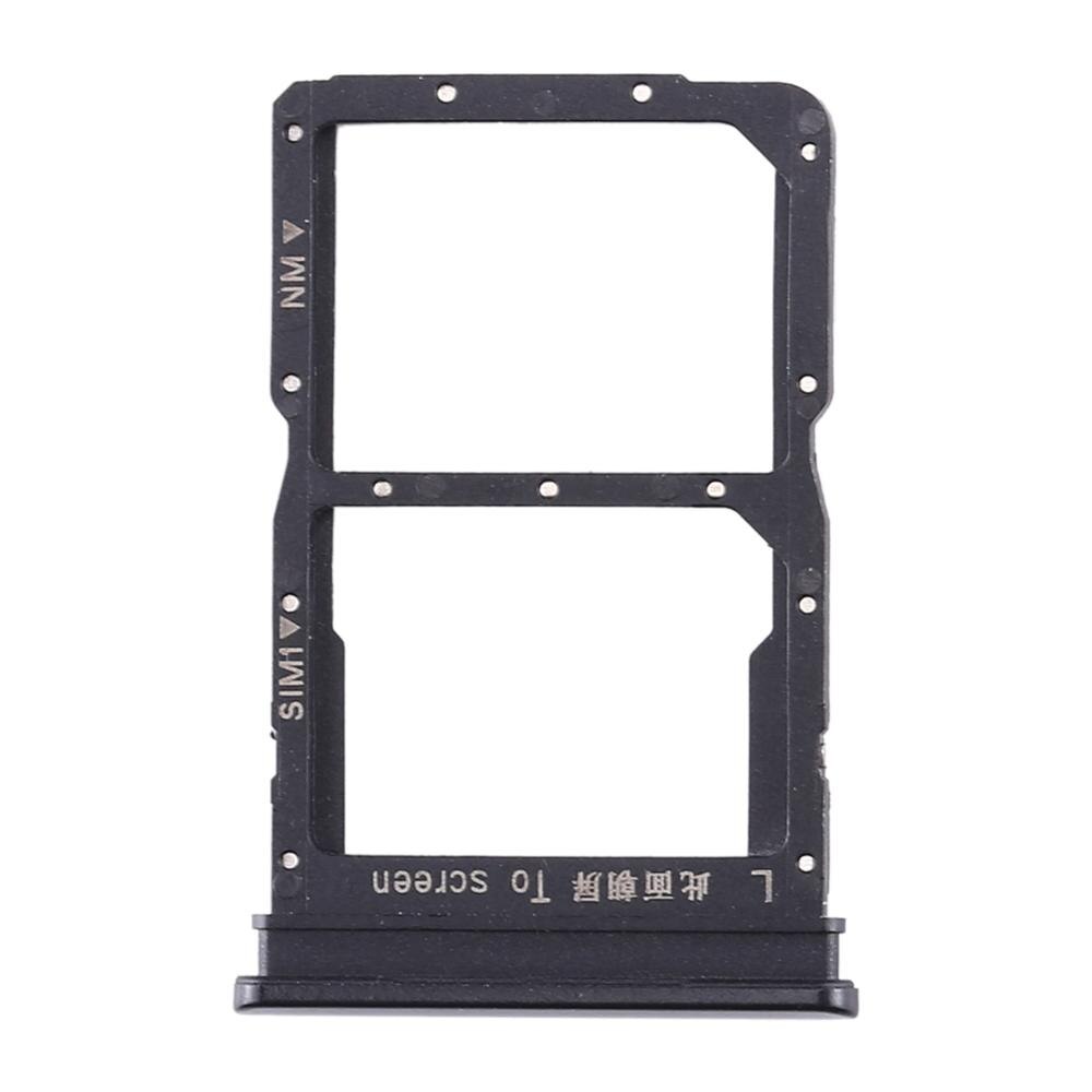 SIM Karte Tablett und NM Karte Tablett für Huawei Ehre 20 Lite Karte Tablett für Huawei Ehre 20 Lite Handy, Mobiltelefon telefon Ersatz Zubehör: schwarz