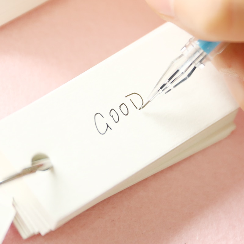 stationery Japanese Portable Campus words Cards Notebook leaflet hoop mini blank notebook pocket book c922