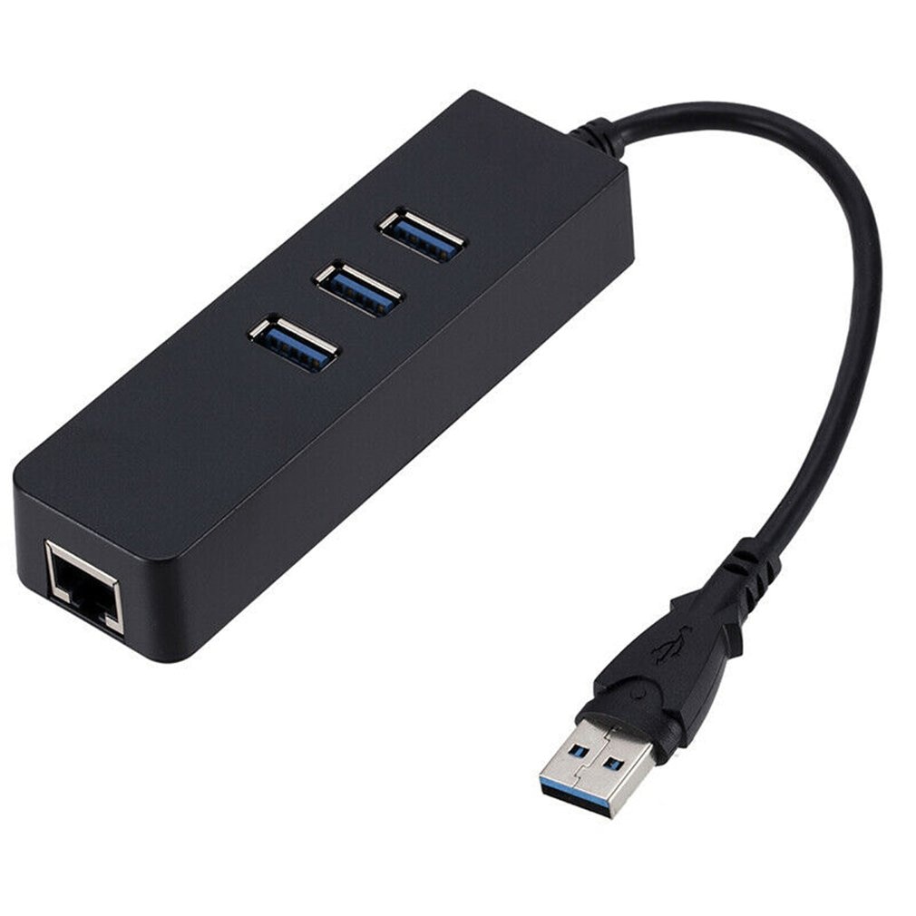 3 poorten Usb 3.0 Gigabit Ethernet Lan Rj45 Netwerk Adapter Hub 1000Mbps Pl Rj45 Netwerk Adapter Hub