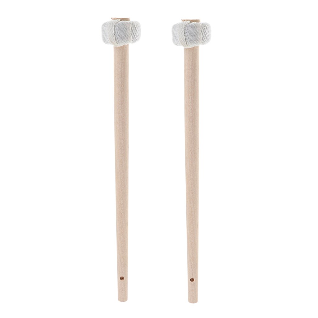 2pcs Chinese Gong Mallets Small Cymbal Beaters Soft Felt Hammer