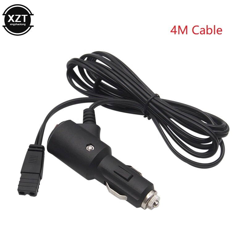 12V 120W 10A Car Fridge Cable With Separate Power Switch Adapter Electric Copper Wire Mini Wire Refrigerator Extension Cord Line: WHITE