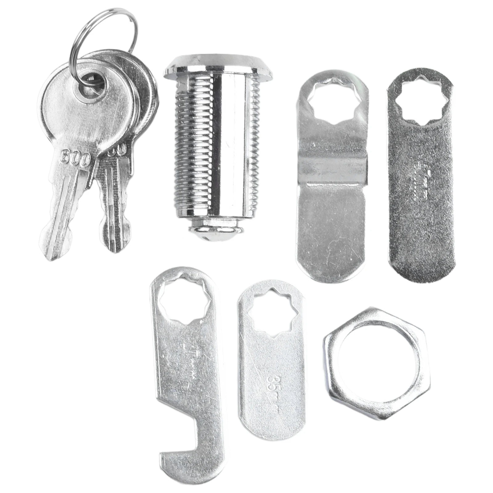 Cam Lock Security Cabinet Lock, Toolbox Drawer, Filing Cabinet, Post Mail Box Locker, 2 Key, Furniture Hardware, 16/20/25/30mm