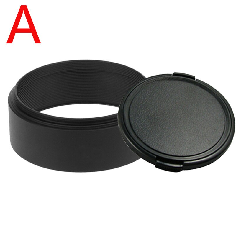 Parasolar metalic + capac obiectiv 40.5mm 43mm 49mm 52mm 58mm 55mm 62mm 67mm 72mm 77mm leica canon nikon sony: 58mm / O