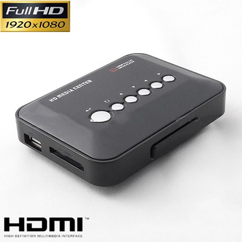 Lecteur multimédia pour TV, USB 3.0 1080P HD, disque dur SATA 2.5 pouces, prise US, prend en charge 1 to, fonction de sélection du temps de lecture
