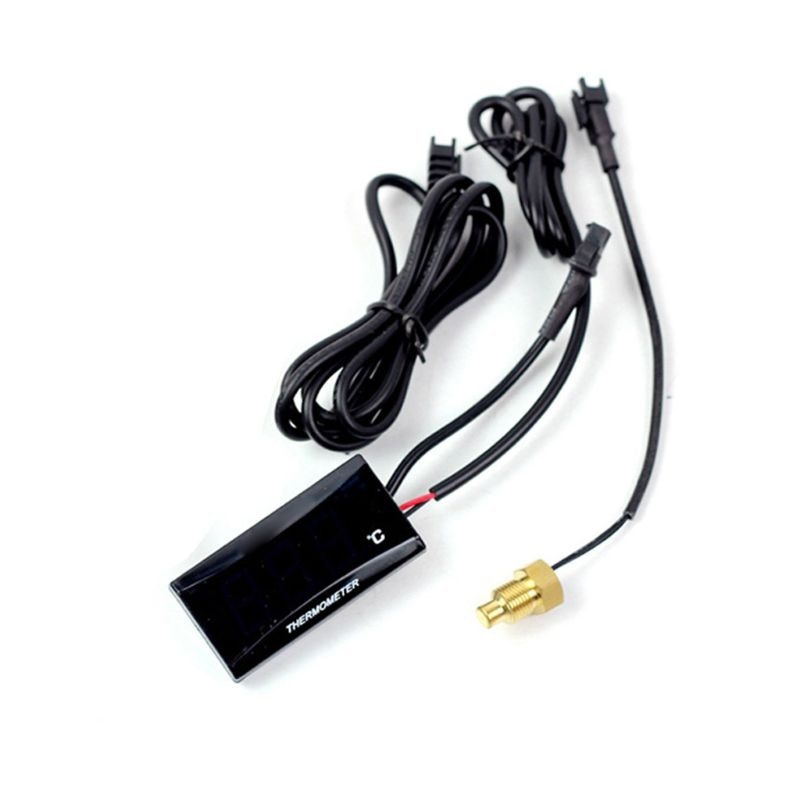 Motorcycle Thermometer Universal Digital Moto Water Temp Digital Display Temperature Gauge Meter