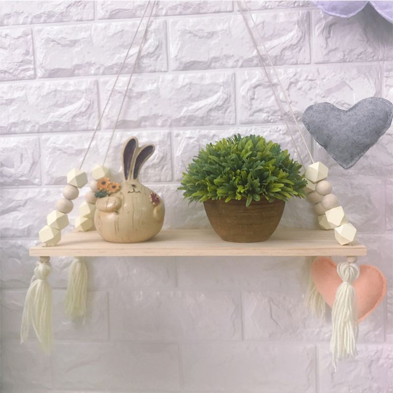 Cute Girl Wall Decoration Simple Solid Wall Decoration Living Room Wall Hanging DIY Wall Hanging Shelf Children Room Decoration