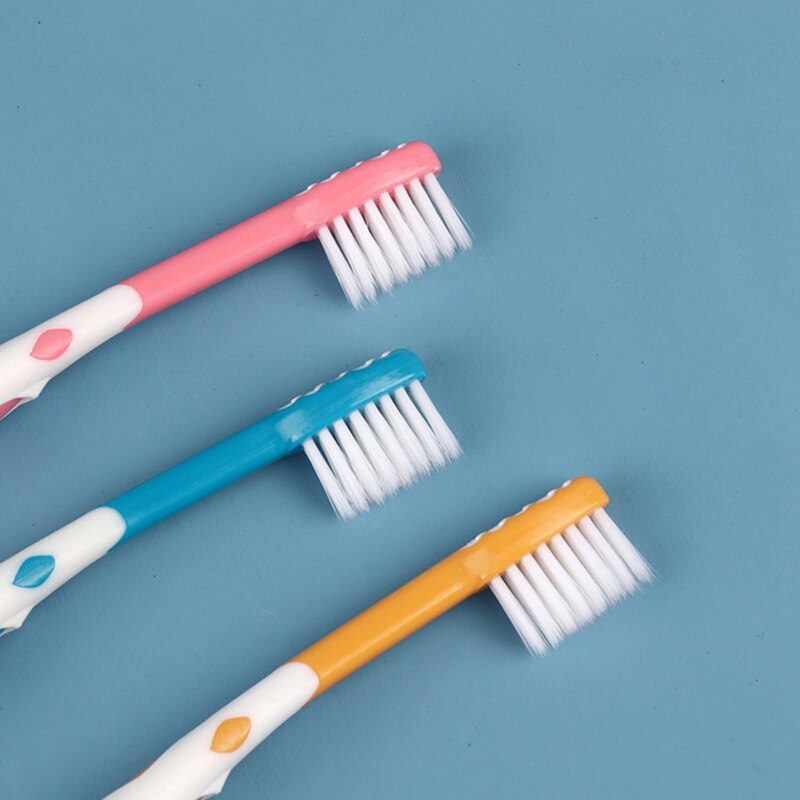 3Pcs Kinderen Tandenborstel Cartoon Fijne Zachte Haren Orale Cleaningtoothbrushs Cuit Giraffe Type