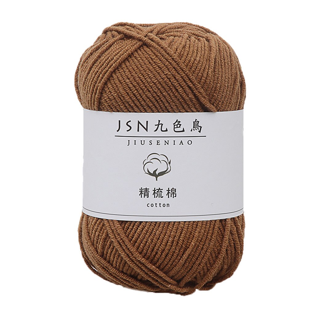 Milk Cotton 4 Strands Baby Line Diy Doll Cotton Thread Crochet Baby Wool: E
