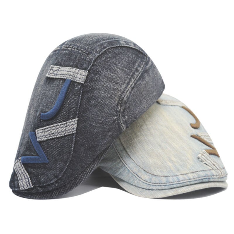 Gorras deshilachadas de tela vaquera para hombre y mujer, gorros de tela vaquera Deshilachados, estilo Retro clásico, costura, ropa de calle de , Unisex