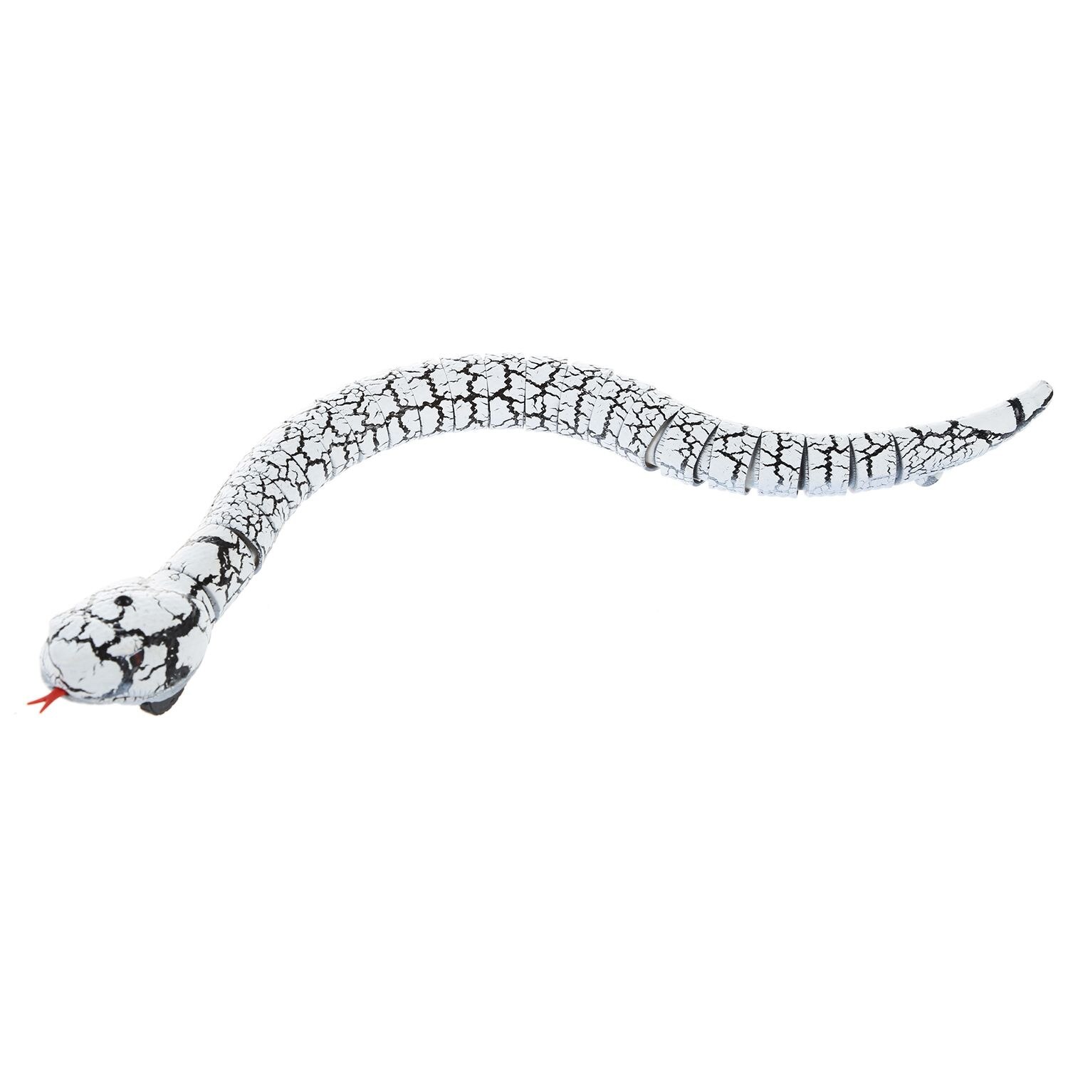 Jouet serpent télécommandé rechargeable avec œuf intéressant, jouet radiocommandé pour enfants: Blanc
