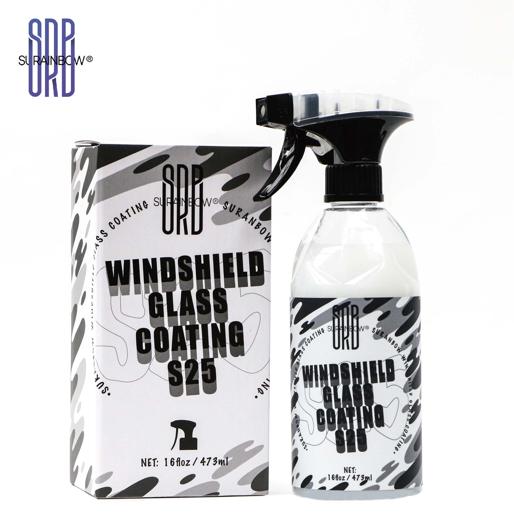 Glascoating Coat Protectant - Hydrofoob regenafweermiddel voor auto's, langdurige en duurzame coating, snelle en eenvoudige toepassing: Rood