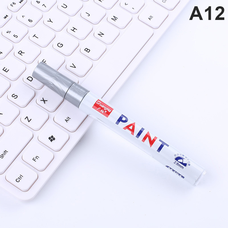 12 Colors Paint Marker Pen Fade-proof Car Tyre Tire Tread CD Metal Permanent