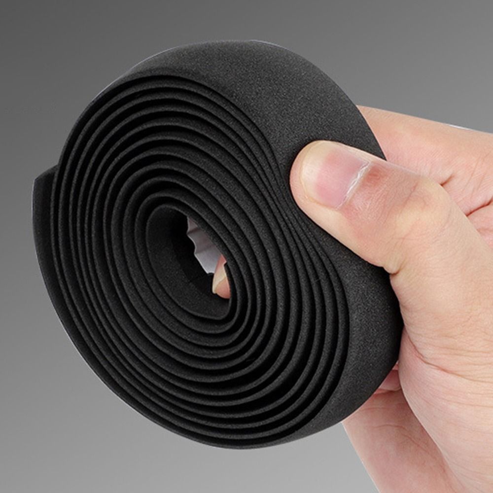 Cinta de goma EVA para manillar de bicicleta, cinta de camuflaje de alta elasticidad, amortiguación antideslizante, para ciclismo de carretera, 2 piezas