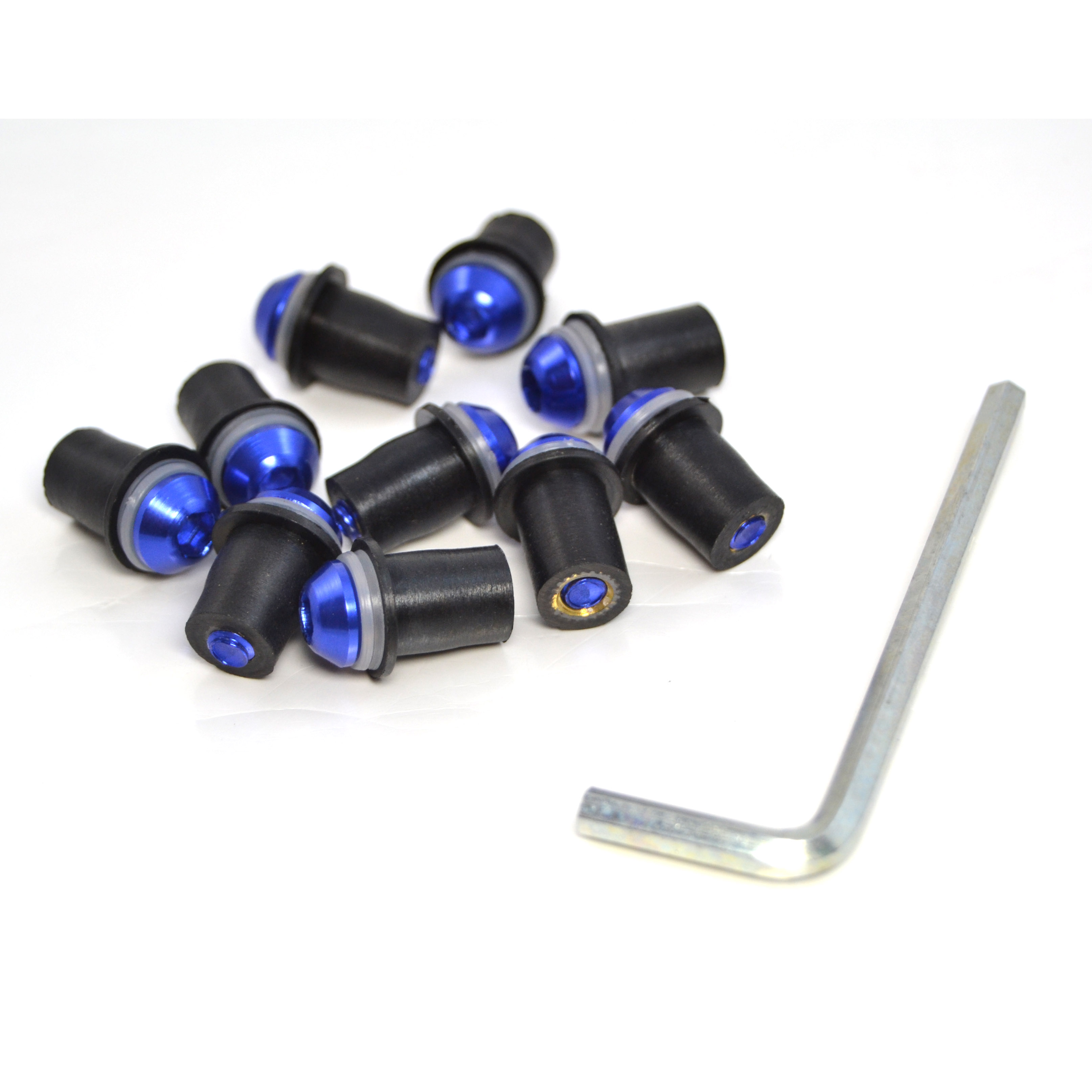 Kit de tornillos para parabrisas, Tuercas de carenado para Yamaha XJ600 XJ900 XJ400 XT600 R1 R6 R3 R25 R15 V3, Piezas de motocicleta: Gris oscuro
