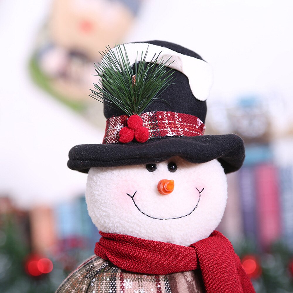 Weihnachten Teleskop Puppe Santa Schneemann Elch Ornament Fenster Dekoration Schneeflocke Gitter Kleidung kurze Hose Mittel Größe